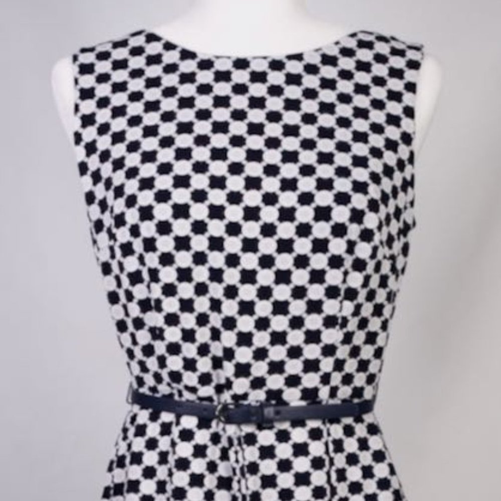 Blue & White Patterned Dress